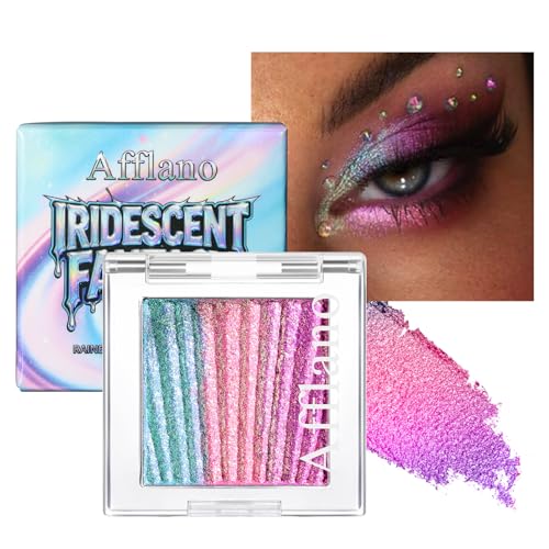 Afflano Chameleon Multichrome Eyeshadow Palette Blue-Pink-Purple