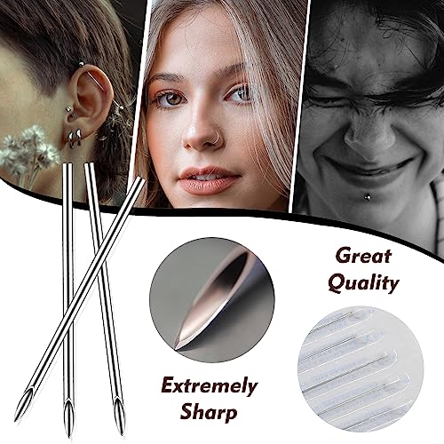 Rayyl 43Pc Professional Body Piercing Kit with Needles & Clamps