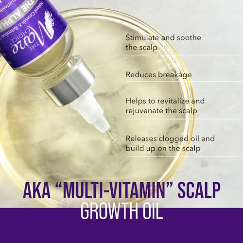 The Mane Choice Alpha Multi-Vitamin Scalp Nourishing Hair Growth Oil, Helps Stimulate, Revitalize & Soothe, Scalp Oil with Biotin, & Vitamin C, 4 Fl. Oz, Single Pack