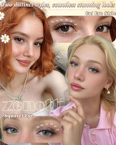 Zenotti C-Curl 210Pcs Soft Spider Lash Clusters 10-16mm Kim K Breeze Look