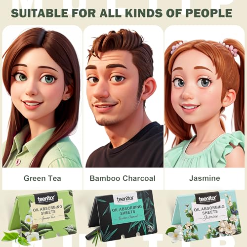 Teenitor Oil Blotting Sheets for Face, 600 Sheets