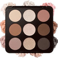 9-Color Nude Eyeshadow Palette with Mirror – Long-Lasting Waterproof