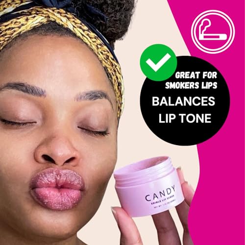 Minimo Candy Lip Exfoliator Scrub & Moisturizer - Lip Scrubber Exfoliator- Lip Brightening For Dark Lips Smoker| Removes Dead Skin from Dry Chapped Lips - Nourishes & Hydrates(1 oz) Juicy Watermelon