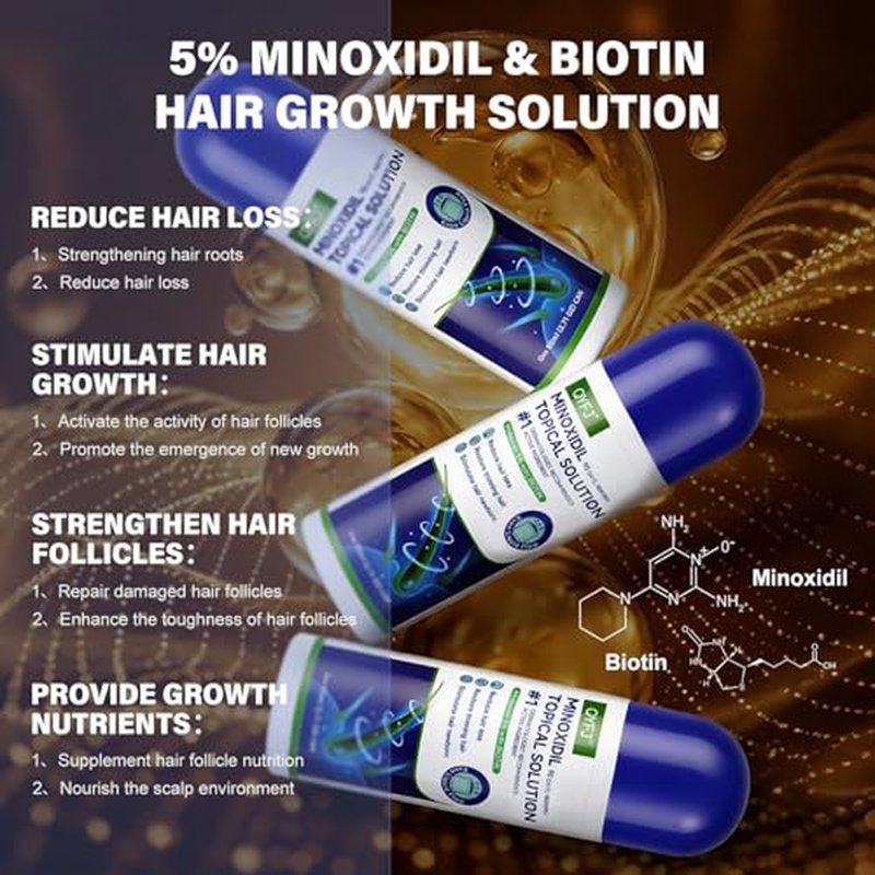5% Minoxidil Hair Growth Serum for Men & Women - 4-Month Supply