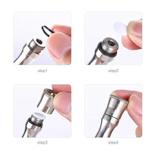 9 Pcs Replacement Diamond Tips for Most Diamond Machines Spa at Home Facial Care Beauty Tool