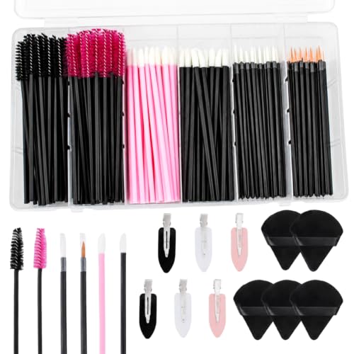 201-Piece Disposable Makeup Applicator Kit for Artists & Personal Use
