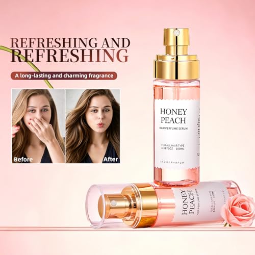 Honey Peach Hair Mist Perfume for Women, 3.38 fl oz