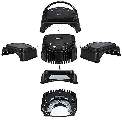 Anself 64W Pro LED Gel Nail Dryer Curing Lamp Nail Polish Machine 110-240V With Lifting Handle Touch Sensor LCD Screen