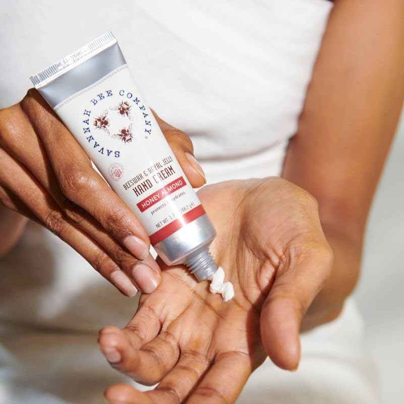 Savannah Bee Company Luxe Hand Cream Set - Rich Natural Honey Almond - Soothing Rosemary Lavender - Vitamin-Rich Dual Scent