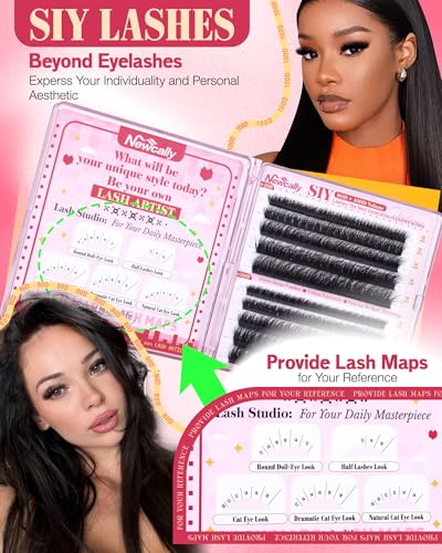 SIY Lash Extension Clusters 10-18MM Volume DIY Eyelash