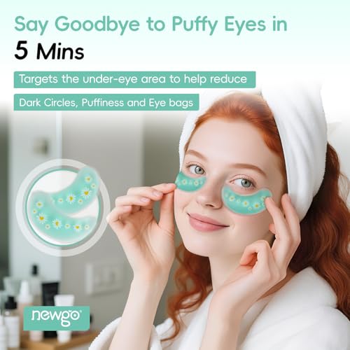 NEWGO Cooling Eye Mask Face Ice Pack for Puffy Eyes and Migraine Relief£¨7-in-1 Set, Cold Therapy Gel Eye Pads for Face Post-Cosmetic Botox, Filler Recovery, Puffy Eyes & Dark Circles
