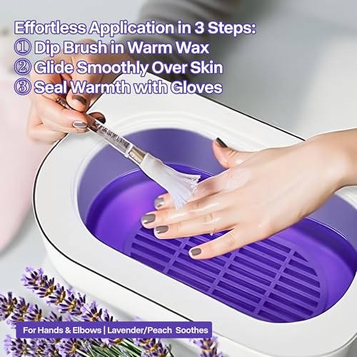 NOVAL Lavender Paraffin Wax Refills - 6 Pack (6 lbs) for Hands & Feet Spa