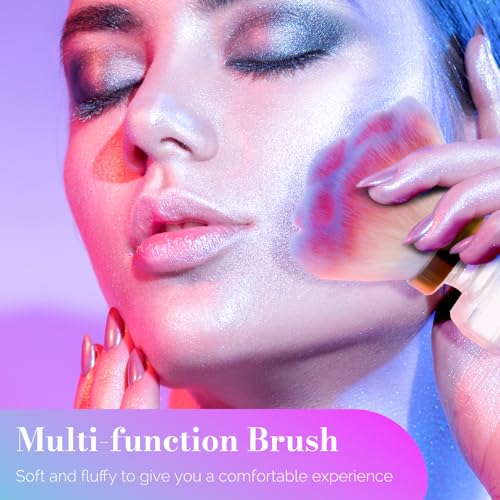MelodySusie Nail Art Dusting Brush - Soft Synthetic Bristles