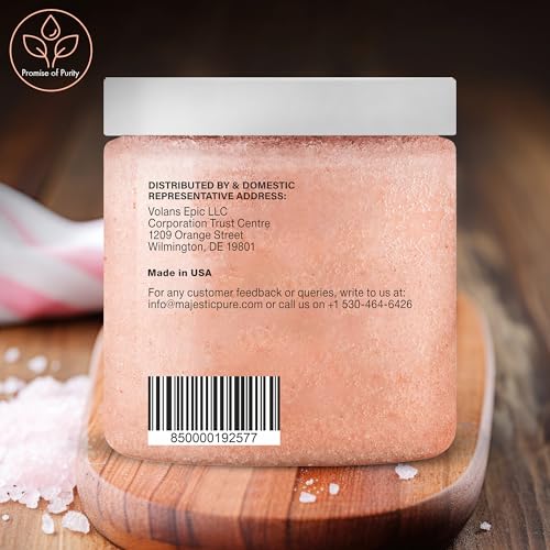 Himalayan Salt Body Scrub with Lychee Oil - 10 Oz