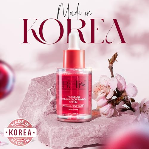 Belliss Niacinamide 10% + Tranexamic Acid 4% Serum (TXA + NIA) ? Niacinamide Serum for Face, Dark Spot Correcting, Brightening & Hydrating ? Fragrance-Free, Sensitive Skin Safe, Made in Korea (30ml)