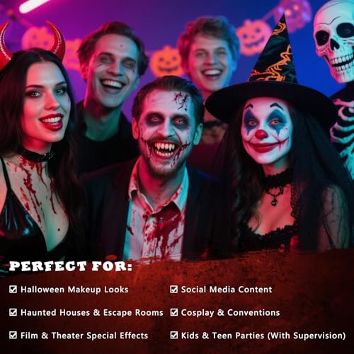 Halloween Fake Blood SFX Makeup Kit – 5 Piece Set