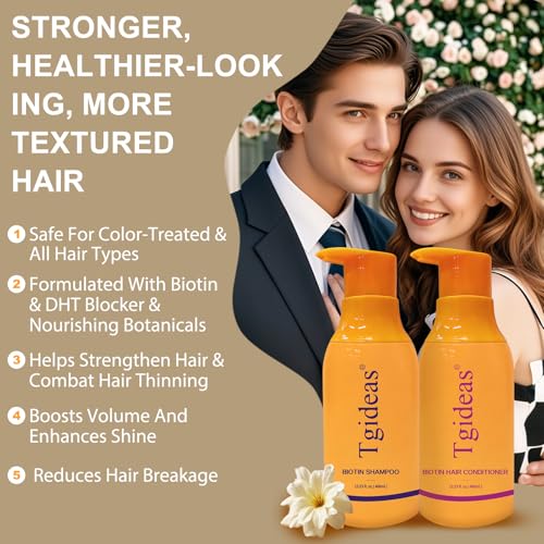 Biotin Shampoo & Conditioner Set for Thinning Hair