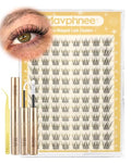 Natural Lash Clusters Kit 8-12MM Cat Eye with Glue