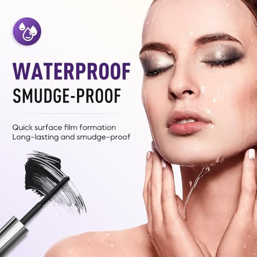 Mascara for Mature Women | Metal Wand, Waterproof, Thinning Lashes (2PC)