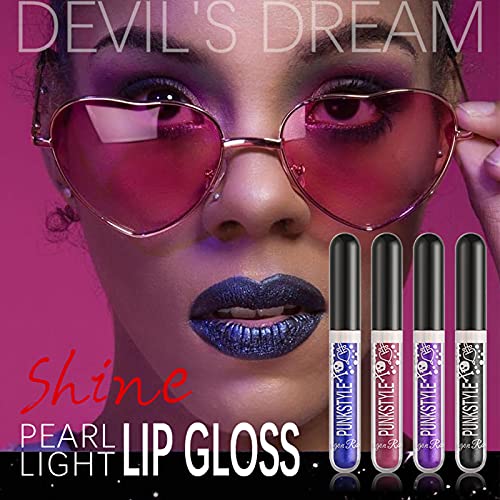 12 Colors Glitter Lip Gloss Set – Waterproof Shimmer Liquid Lipstick
