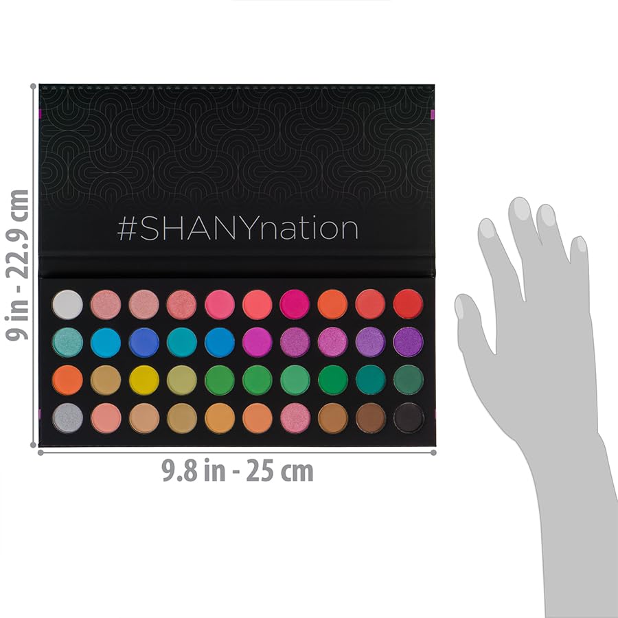 SHANY Boutique 40 Colors Eye Makeup Palette Highly Pigmented Long Lasting Matte Shimmer Neon Eyeshadow Palette