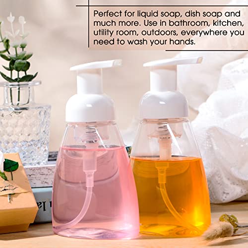 eBoot 24 Pcs Foaming Soap Dispenser Foaming Pump Bottle Travel Hand Soap Pump Foam Dispenser Bottle Plastic Press Bottles Empty Refillable Plastic Container for Liquid Shampoo (10 oz)