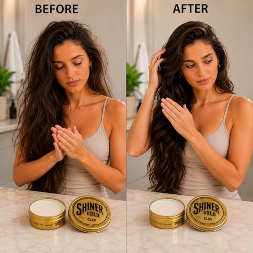 Shiner Gold Clay Pomade | Strong Hold Matte Finish Water-based