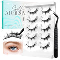 BEPHOLAN Self-Adhesive Manga Eyelashes 5 Pairs - No Glue Needed