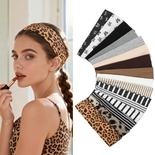 Dark-Themed 16-Pack Non-Slip Fashion Headbands for Women - ZhouBoat