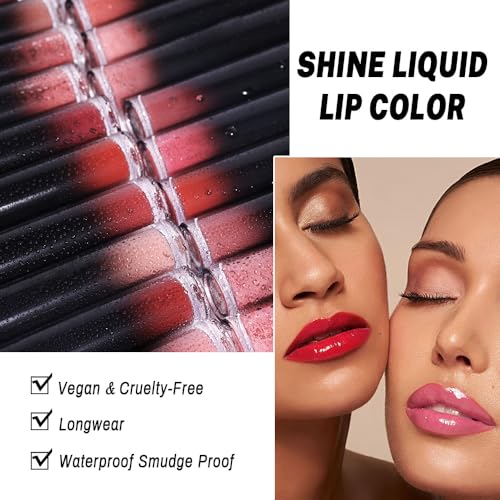 Chocolate Brown Liquid Lipstick - Waterproof Glossy Long Lasting