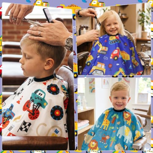 Kids Hair Cutting Cape 3-Pack | Waterproof Barber Capes