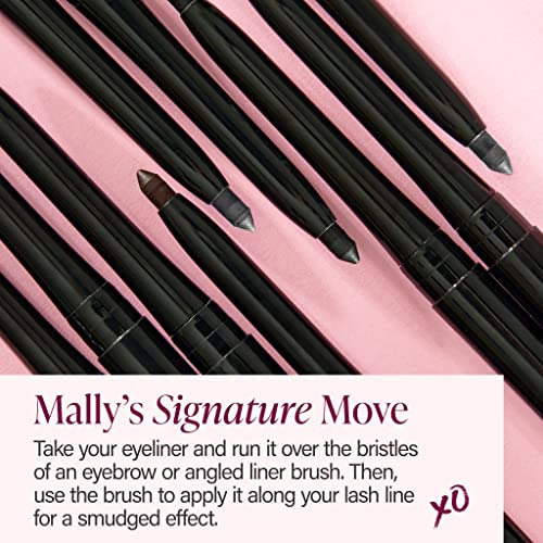 Mally Beauty Evercolor Gel Waterproof Eyeliner - Onyx - Creamy Long-Lasting Smudge-Proof Gel Formula - Retractable Eye Liner