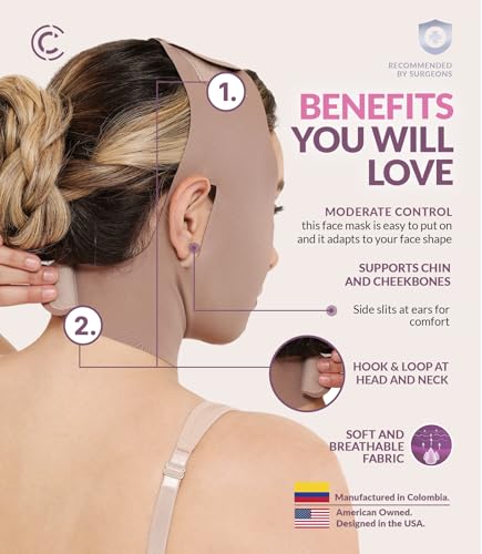 CURVEEZ Chin Compression Strap Post-Surgery Recovery