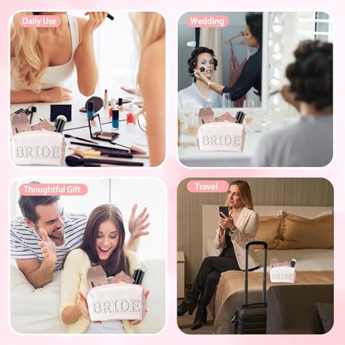 Bridal Emergency Kit with Makeup Bag - Wedding Day Survival Set for Bride