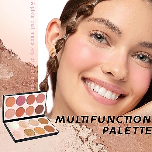 HOSAILY 16-Color Blush Contour Highlighter Palette with Brush