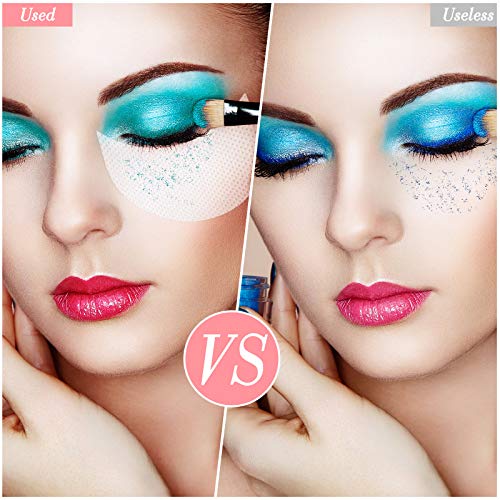 600 Eyeshadow Pad Shields White Half Moon Stencils