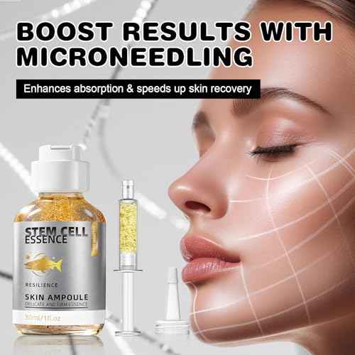 Salmon DNA Serum ? Salmon DNA Microneedling Serums for Face and Body, Anti-Aging Hydration Booster, Skin Repair, Brightening & Firming Serum for Use with Microneedling, Derma Roller & Pen