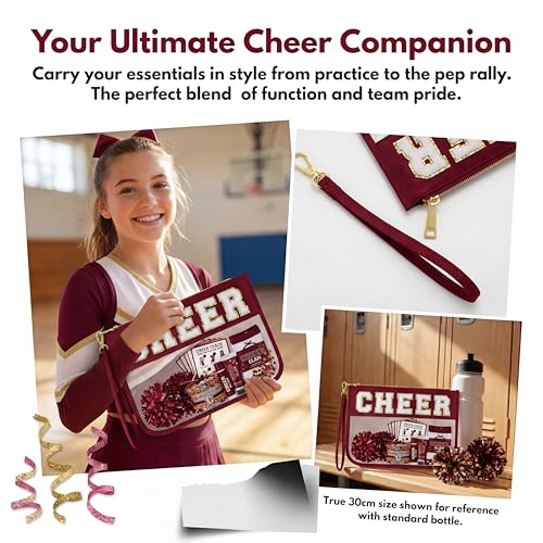 Cheer Makeup Bag with Chenille Letters | Cheerleader Gifts