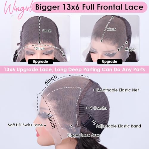 Wingirl 13x6 HD Lace Front Wig Body Wave Human Hair 200%