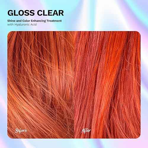 Ginger Milk Hair Gloss Clear Shine and Color-Enhancing Treatment with Hyaluronic Acid, Semi-Permanent Color for Dull & Dry Hair Sulfate Free | BE BRIGHT 5 Fl Oz | 150 ml