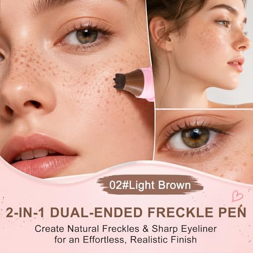 Dual-Ended Freckle Pen & Stamp 2-in-1 Waterproof Makeup