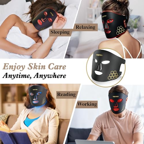 Red Light Therapy Face Mask 660nm 850nm LED Skincare
