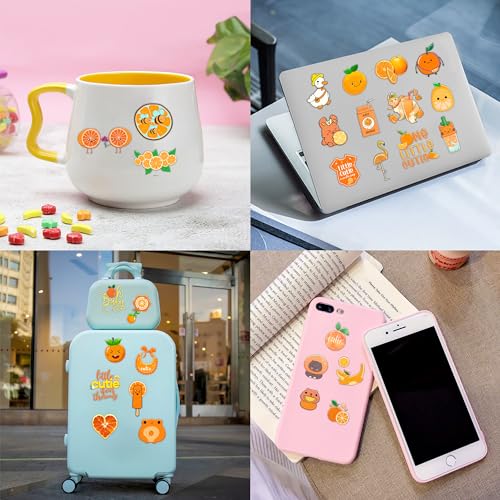 Orange Temporary Tattoos 10 Sheets 100 PCS Baby Shower Party Decorations Favors Supplies Baby Theme Birthday Stickers Christmas Gifts for Boys Girls Class School Prizes Carnival