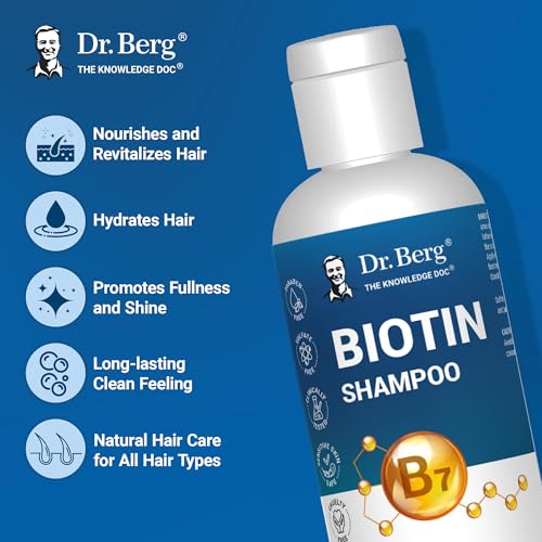 Dr. Berg Biotin Shampoo for Men & Women - 8 Fl Oz, Paraben-Free