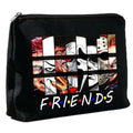 Retro Friends Makeup Bag – Horror Movie Themed Cosmetic Pouch, Large 17x11