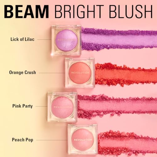 Revolution Beam Bright Blush - Peach Pop Luminous Powder