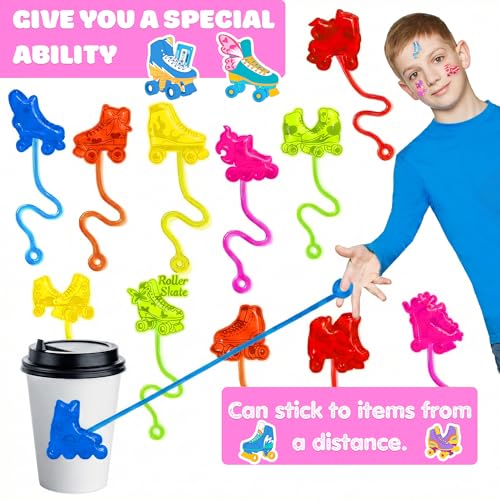 48pc Roller Skating Stick Hands & Temporary Tattoos Party Favors