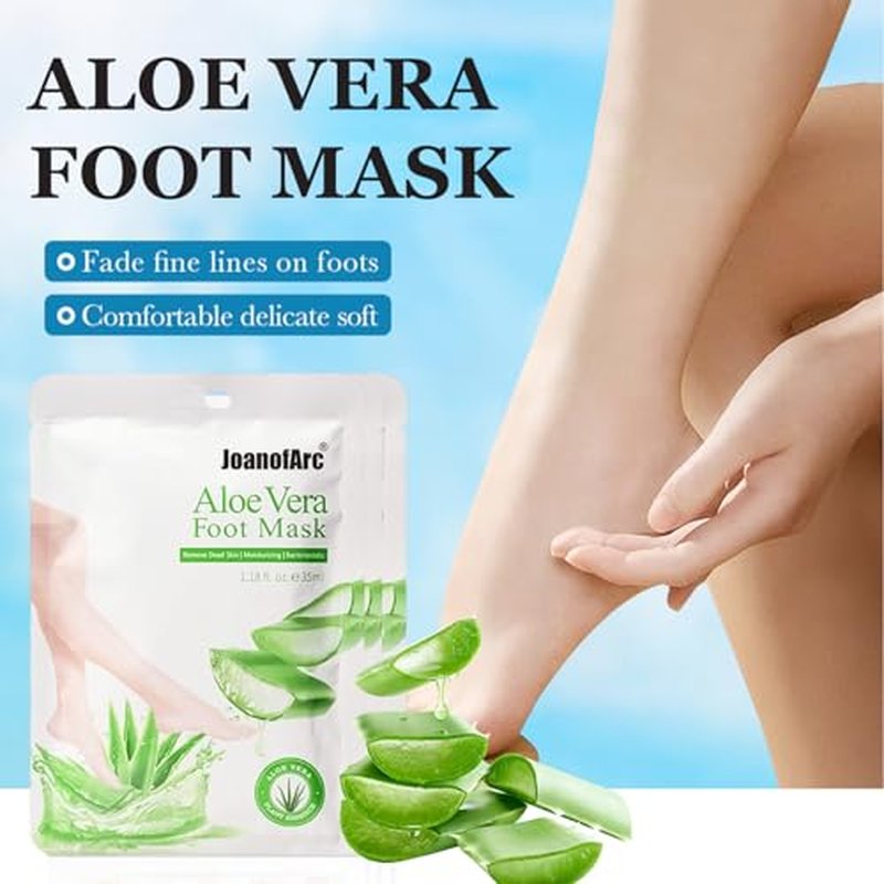 JoanofArc Foot Peeling Mask - Moisturizing Exfoliating Treatment, 4 Pack