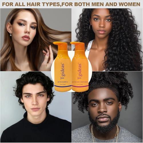 Organic Rosemary & Biotin Shampoo & Conditioner Set for Thinning Hair