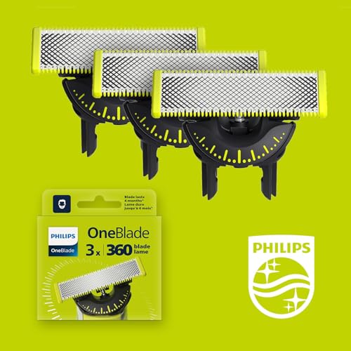 Philips OneBlade Replacement Blades QP430/60 - 3 Pack for Face & Body Trimming